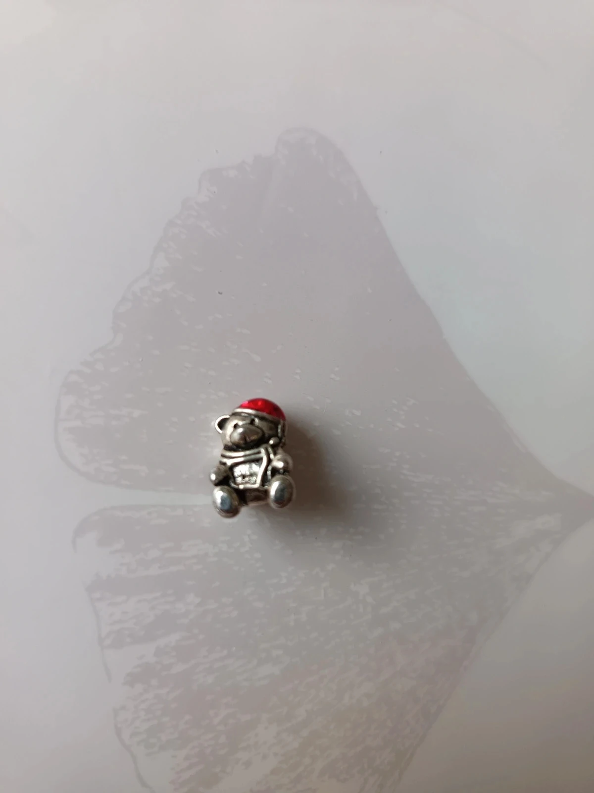 Charms charm breloque pampille bracelet ourson noel bonnet rouge